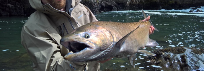 Fishing salmon patagonia